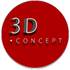 Profiel van 3D- concept