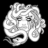 Graphic Medusa's profile